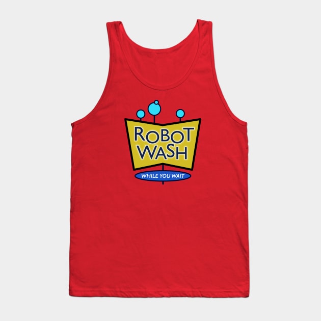 Robot Wash Tank Top by Eugene and Jonnie Tee's